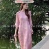 Áo dài cách tân Như Yên dáng suông xưa gấm lụa – Tiệm may sẵn AD90.220, lễ tết, giá chỉ 309.000 VNĐ 7
