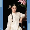 Áo Dài Cách Tân Nữ 2 Lớp 4 Tà Cổ Cao Tay Loe Dài Trẻ Trung - Cherry 345.000 4