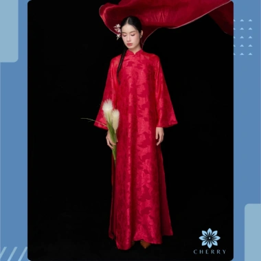 Áo Dài Cách Tân Nữ 2 Lớp 4 Tà Cổ Cao Tay Loe Dài Trẻ Trung - Cherry 345.000 7 Áo Dài Cách Tân Nữ 2 Lớp 4 Tà Cổ Cao Tay Loe Dài Trẻ Trung - Cherry 345.000 7