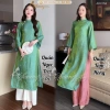 Áo dài cách tân nữ dáng suông lụa óng Tencel ADC753 - Thiết kế Tết 2.026, dự tiệc cưới, lễ đẹp, giảm giá 21% chỉ 315.952đ 2