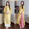 Áo dài cách tân nữ dáng suông lụa óng Tencel ADC753 - Thiết kế Tết 2.026, dự tiệc cưới, lễ đẹp, giảm giá 21% chỉ 315.952đ 3
