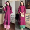 Áo dài cách tân nữ dáng suông lụa óng Tencel ADC753 - Thiết kế Tết 2.026, dự tiệc cưới, lễ đẹp, giảm giá 21% chỉ 315.952đ 4