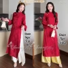 Áo dài cách tân nữ dáng suông lụa óng Tencel ADC753 - Thiết kế Tết 2.026, dự tiệc cưới, lễ đẹp, giảm giá 21% chỉ 315.952đ 6