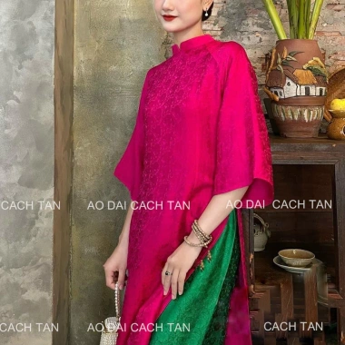 Áo dài cách tân nữ dáng suông tay lỡ, gấm tơ mềm mát - Đẹp cho đám cưới, hỏi lễ, tết 188.000đ 5 Áo dài cách tân nữ dáng suông tay lỡ, gấm tơ mềm mát - Đẹp cho đám cưới, hỏi lễ, tết 188.000đ 5