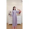 Áo Dài Cách Tân Nữ Màu Tím Tơ Hồng Ánh Hoàng Kim Trend Tết – Giá ưu đãi 239.800₫ 5