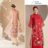 Áo Dài Cách Tân Nữ Mộc Trà 4 Tà Tơ Ánh Lót Lụa Cao Cấp Nhiều Màu Giá 489k – Mặc Tết, Đi Lễ, Chụp Ảnh Hoàng Mai