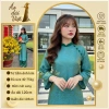 Áo dài cách tân nữ tơ tằm óng cao cấp, tết 2.026 chụp ảnh, đi lễ chùa, may sẵn
