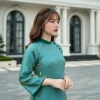Áo dài cách tân nữ tơ tằm óng cao cấp, tết 2.026 chụp ảnh, đi lễ chùa, may sẵn 5