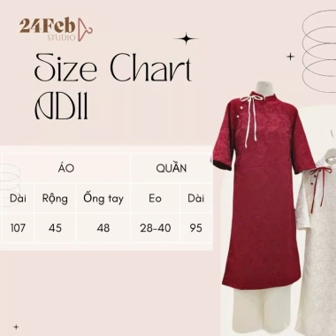 Áo dài cách tân nữ vải gấm thêu hoa nổi, thắt nơ cúc, kèm quần lụa xuông – Giá chỉ 277.000đ Adorable20ss AD11 9 Áo dài cách tân nữ vải gấm thêu hoa nổi, thắt nơ cúc, kèm quần lụa xuông – Giá chỉ 277.000đ Adorable20ss AD11 9