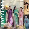 Áo dài cách tân suông tằm cao cổ tay lỡ đa màu + Quần ống rộng Tết Lễ - Giá 129k (giảm từ 154.8k)