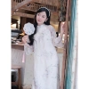 Áo dài cách tân suông Thanh lịch Tết Trung Thu - Tôn dáng, Giá chỉ 345.000₫