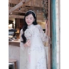Áo dài cách tân suông Thanh lịch Tết Trung Thu - Tôn dáng, Giá chỉ 345.000₫ 4