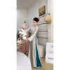 Áo dài cách tân suông thọ dơi cổ tròn tay dài - Giảm còn 620k, hot Tết 2.026 6