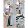 Áo dài cách tân suông thọ dơi cổ tròn tay dài - Giảm còn 620k, hot Tết 2.026 9