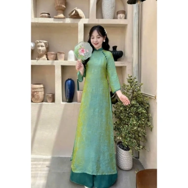 Áo dài cách tân Tết lụa voan tơ óng dáng suông đính cúc thanh lịch sang trọng – Giá ưu đãi 255.200 VND 10 Áo dài cách tân Tết lụa voan tơ óng dáng suông đính cúc thanh lịch sang trọng – Giá ưu đãi 255.200 VND 10