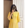 Áo dài cách tân XUÂN MAI tết vải gấm tơ tằm cao cấp đinh cúc điệu 284.200 VND 6