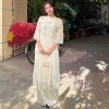 Áo dài cách tân Yến Phượng LAVIAN AD01 lông vũ 2 lớp 4 tà - Siêu nhẹ, giá chỉ 175.000đ cho Tết đi chùa 4