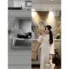 Áo Dài Cẩm Tú Hoa Cách Tân - Hoa Thêu Lễ Tết, Mặc Du Xuân, Giá 319.500đ 4