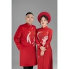 Áo Dài Cặp Cưới Hỏi Truyền Thống Màu Đỏ ADC05 - Giá 650.000 VND, Cô Dâu Chú Rể 6