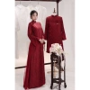 Áo dài cặp đôi cưới hỏi màu đỏ áo dài cô dâu giảm giá 420.000đ chỉ 420k 2