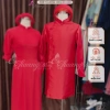 Áo dài cặp đôi nam nữ tay vai bồng ngọc Chaang – Đơn giản, cho đám cưới, lễ tết 6