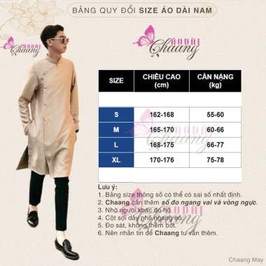 Áo dài cặp đôi nam nữ tay vai bồng ngọc Chaang – Đơn giản, cho đám cưới, lễ tết