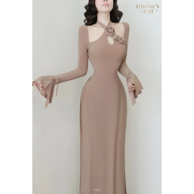 Áo dài Cát Tường MAISEY 1.310 dáng ôm sang trọng đỏ may mắn - Tết giá ưu đãi 652.810₫