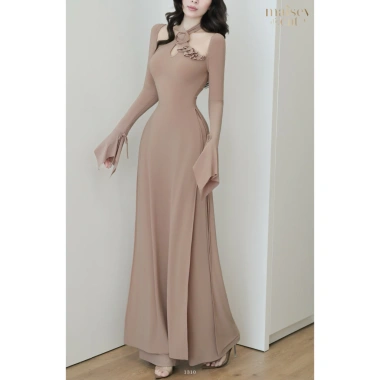 Áo dài Cát Tường MAISEY 1.310 dáng ôm sang trọng đỏ may mắn - Tết giá ưu đãi 652.810₫