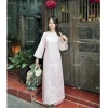 Áo Dài Châu Sa Đính Chấm - Cách Tân, Tay Lỡ, Cổ Tròn, Giá 450.000đ 3