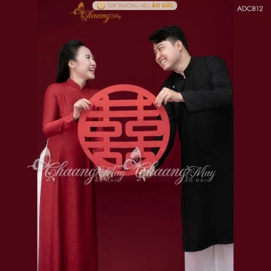 Áo dài cô dâu & chú rể cặp đôi cổ phục cưới Việt CHAANG – May sẵn, đẹp đầm cho đám hỏi, lễ tết, giảm giá 390.506₫
