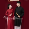 Áo dài cô dâu & chú rể cặp đôi cổ phục cưới Việt CHAANG – May sẵn, đẹp đầm cho đám hỏi, lễ tết, giảm giá 390.506₫ 5