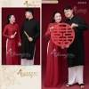 Áo dài cô dâu & chú rể cặp đôi cổ phục cưới Việt CHAANG – May sẵn, đẹp đầm cho đám hỏi, lễ tết, giảm giá 390.506₫ 10