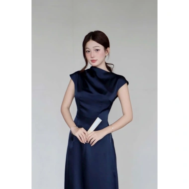 Áo dài cổ lệch tay ngắn kèm quần thời trang truyền thống Tết - áo dài tô châu giảm 289k