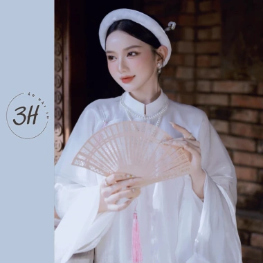 Áo dài cổ phục việt nữ tay phụng 2 lớp tơ kính 3H – chất liệu cao cấp, giảm còn 510.000₫