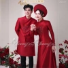 Áo dài cưới cặp đôi nam nữ song hỷ ngọc Phalê cao cấp ADC707 - đẹp sang trọng, giá ưu đãi 565.950 VND 5