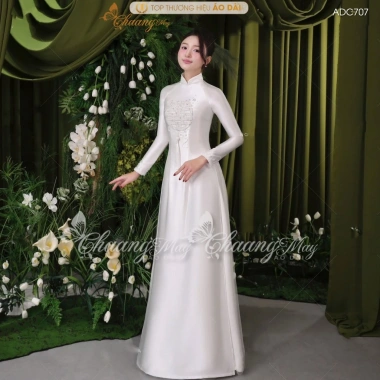 Áo dài cưới cặp đôi nam nữ song hỷ ngọc Phalê cao cấp ADC707 - đẹp sang trọng, giá ưu đãi 565.950 VND 7