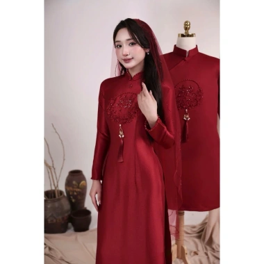 Áo dài cưới Hoa Hỷ lụa bảo ngọc cao cấp cặp đôi nam nữ mẫu mới 2.026 - Giá ưu đãi 675k 6 Áo dài cưới Hoa Hỷ lụa bảo ngọc cao cấp cặp đôi nam nữ mẫu mới 2.026 - Giá ưu đãi 675k 6