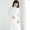 Áo dài cưới Ren Trắng cao lụa cao cấp, cô dâu dạm ngõ, cặp đôi - giá 765.000 3