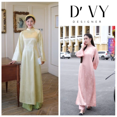 Áo Dài Dáng Ôm Kim Phượng Tay Dài Loè Tết, Ăn Hỏi, Ăn Cươi 338.000 VND