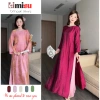 Áo Dài Dáng Suông Tường Xuân LIMISU – Cách Tân Vải Gấm Tơ, Tay Loe, Đón Tết 2.026 Giá 368.000₫