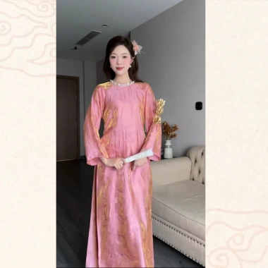 Áo Dài Dáng Suông Tường Xuân LIMISU – Cách Tân Vải Gấm Tơ, Tay Loe, Đón Tết 2.026 Giá 368.000₫ 3 Áo Dài Dáng Suông Tường Xuân LIMISU – Cách Tân Vải Gấm Tơ, Tay Loe, Đón Tết 2.026 Giá 368.000₫ 3