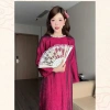 Áo Dài Dáng Suông Tường Xuân LIMISU – Cách Tân Vải Gấm Tơ, Tay Loe, Đón Tết 2.026 Giá 368.000₫ 8