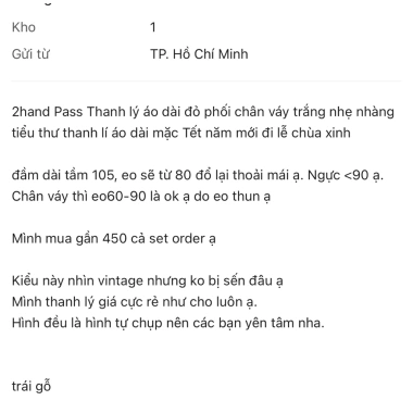 Áo dài đỏ phối chân váy trắng thanh lý 2hand, giá 200k - nhẹ nhàng, xinh đẹp cho Tết & lễ chùa