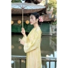 Áo dài Đoan Nguyệt cách tân tơ óng, cổ tết lễ tết - Giá chỉ 299k ZELORA 7