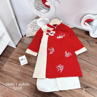 Áo dài đôi bé trai & bé gái lễ tết, size 8‑25kg, xinh xắn, 139.000 VNĐ ORASTORE 9