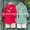 Áo dài đôi BeBe cho bé trai và bé gái - Nhung tăm mềm mại, set Tết truyền thống trẻ em, giá 396.000 VND 8