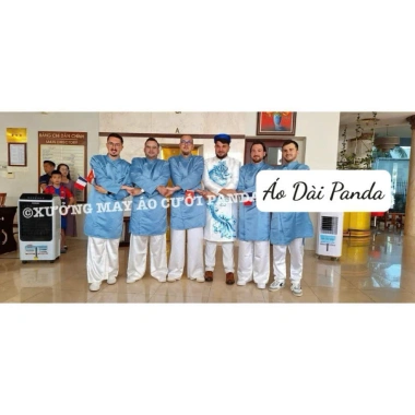 Áo dài đôi nam nữ tafta voan tơ hoa xanh bê, size bigsize 4XL, thích hợp tiệc cưới giảm giá 20% 5 Áo dài đôi nam nữ tafta voan tơ hoa xanh bê, size bigsize 4XL, thích hợp tiệc cưới giảm giá 20% 5