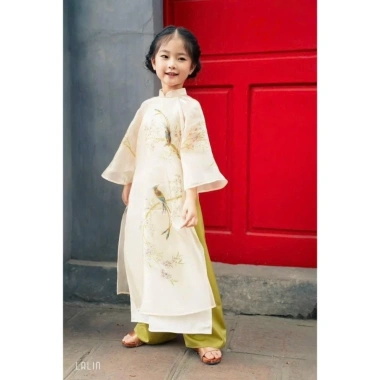 Áo dài đôi Thiên Hương AD011 - 4 tà organza thêu đính nổi, Tết mẹ bé - Giá 220k 6 Áo dài đôi Thiên Hương AD011 - 4 tà organza thêu đính nổi, Tết mẹ bé - Giá 220k 6