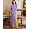 Áo dài gấm cách tân 4 tà Kim Anh - Thọ dơi tơ tằm cao cấp, đẹp mặc Tết, giảm giá 553.000đ, sang trọng, phù hợp lễ hội 2