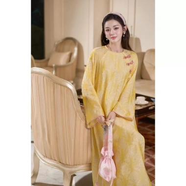 Áo dài gấm cách tân 4 tà Kim Anh - Thọ dơi tơ tằm cao cấp, đẹp mặc Tết, giảm giá 553.000đ, sang trọng, phù hợp lễ hội